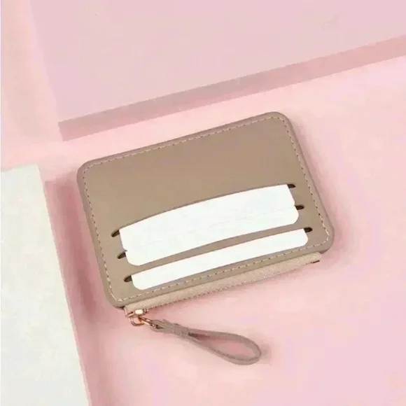 ⚠️Clearance🤎New Cardholder Two Tone Apricot Wallet - Picture 2 of 4